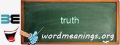 WordMeaning blackboard for truth